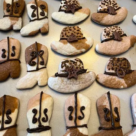Cowboy Boot & Hat Cookies
