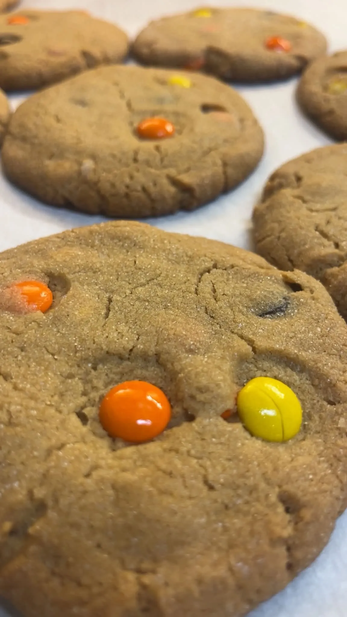Fall M&M Cookies