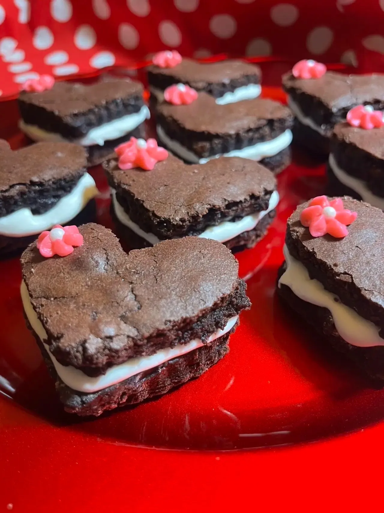 Valentine's Brookie Hearts