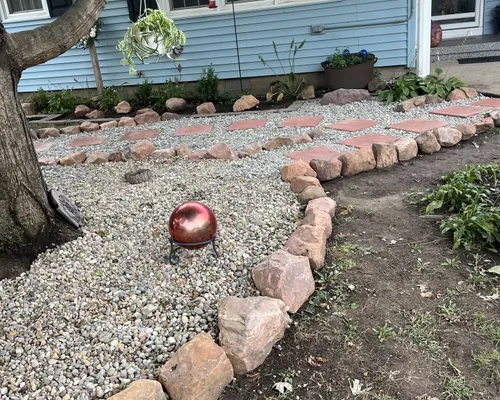 Trudy's backyard rock garden